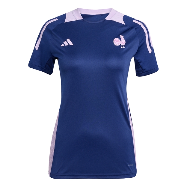 France Womens Performance Tee 25/26 Blue - Front