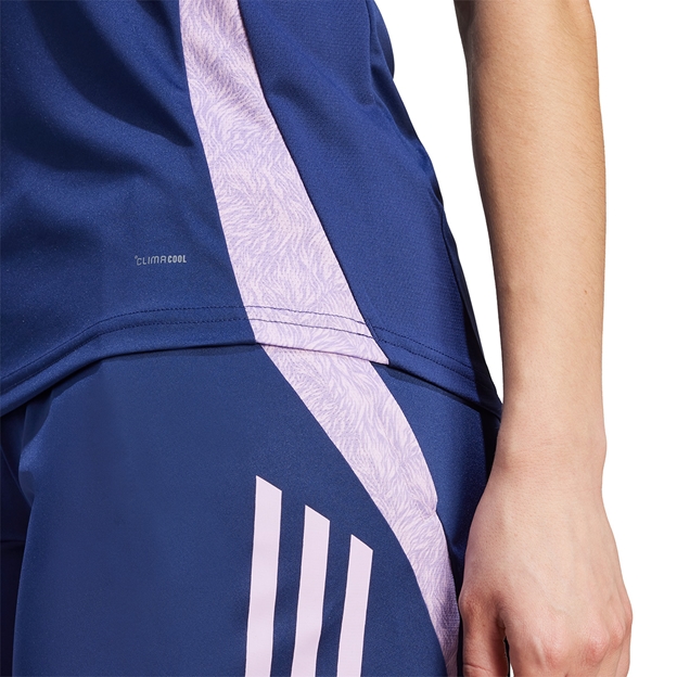 France Womens Performance Tee 25/26 Blue - Climacool