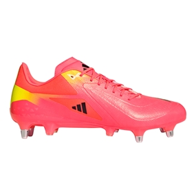 Adidas Adults Adizero RS15 Ultimate Soft Ground Rugby Boots Solar Turbo - Outstep View