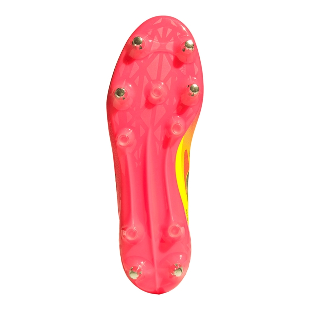 Adidas Adults Adizero RS15 Ultimate Soft Ground Rugby Boots Solar Turbo - Soleplate View