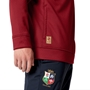 British and Irish Lions Mens 1/4 Zip Fleece Red - Model Hem 