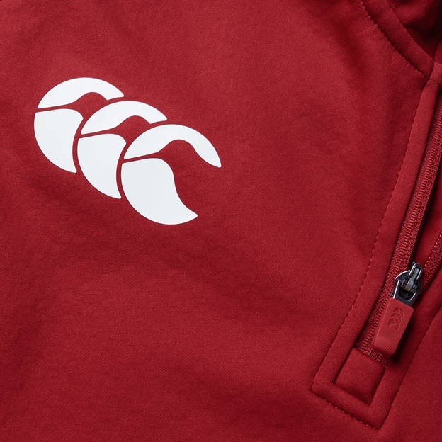 British and Irish Lions Mens 1/4 Zip Fleece Red - Canterbury