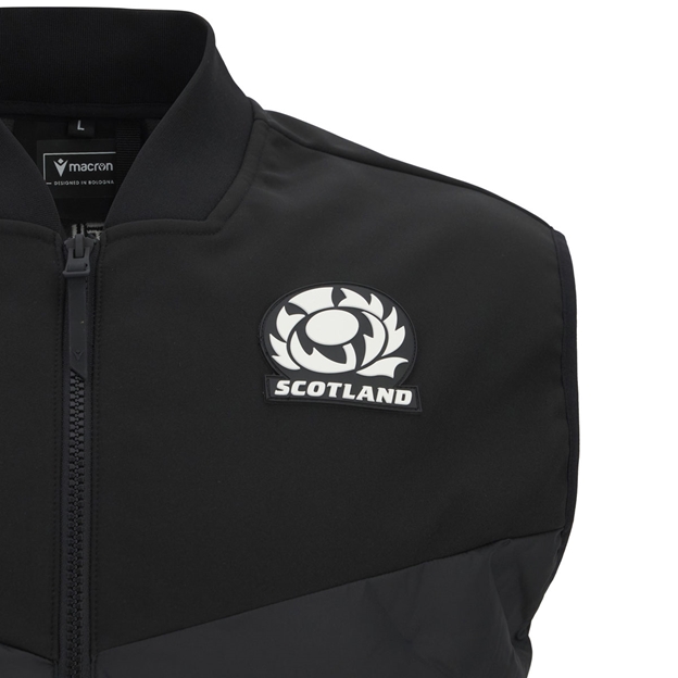 Scotland Mens Padded Gilet 25/26 - SRU Thistle Rubber Badge