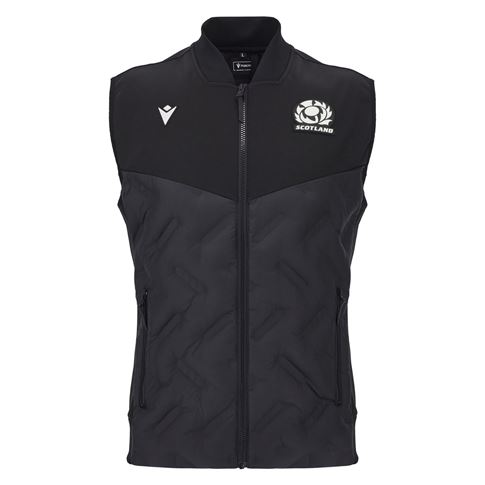 Scotland Mens Padded Gilet 25/26 - Front Scotland Mens Padded Gilet 25/26 - Front
