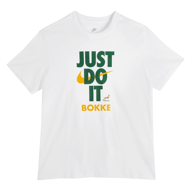 South Africa Springboks Mens Just Do It T-Shirt 25/26 - Flat