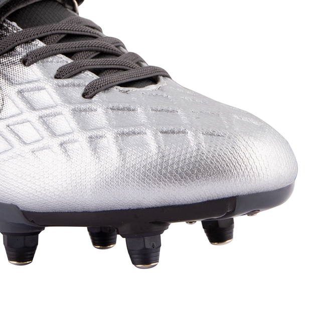 Optimum Kids Ignisio Velcro SG Rugby boots Black and Silver - Toe