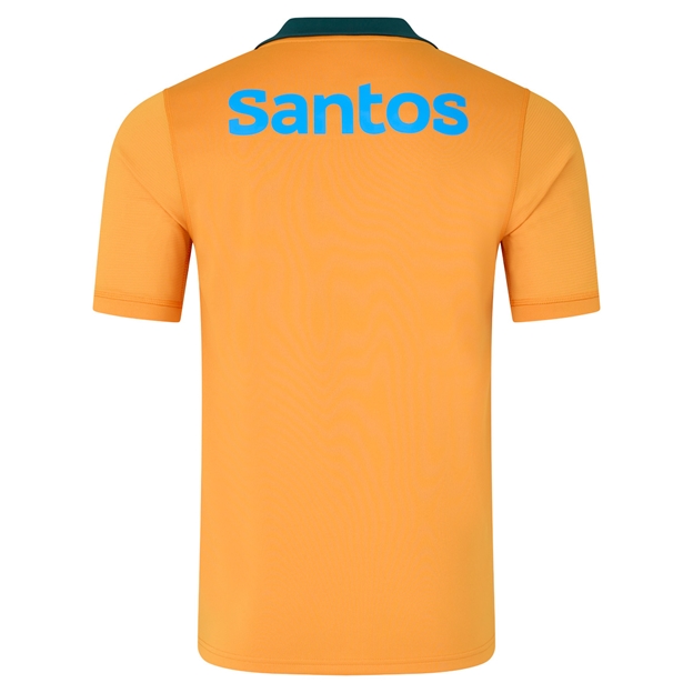 Australia Mens Home Rugby Shirt 26/27 Gold - Back