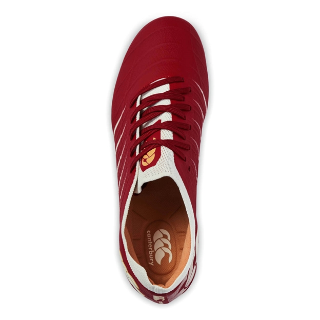 Canterbury Adults Phoenix 2.0 Elite SG Rugby Boots Red - Top