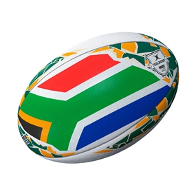 Gilbert South Africa Flag Supporters Rugby Ball 25/26 - Front