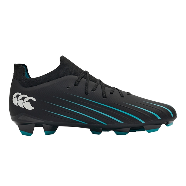 Canterbury Adults Speed Falcon 2.0 Pro Firm Ground Rugby Boots Jet Black - Instep View