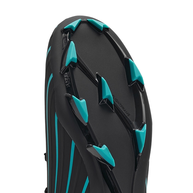 Canterbury Adults Speed Falcon 2.0 Pro Firm Ground Rugby Boots Jet Black - Forefoot Close-up