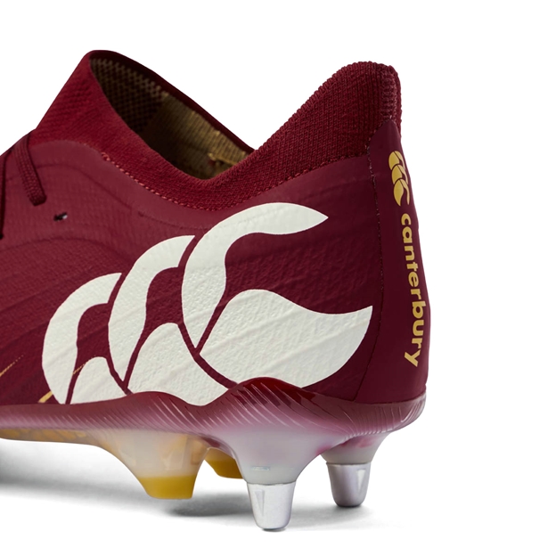 Canterbury Adults Speed Falcon Elite SG Rugby Boots Red - Heel