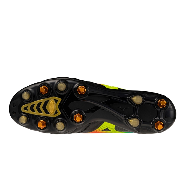 Mizuno Adults Morelia Neo V β Japan MIX Soft Ground Rugby Boots Black - Soleplate View