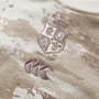 British and Irish Lions Mens Camo T-Shirt - Taupe - Close Up Logo 