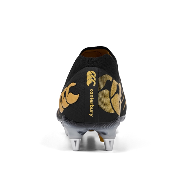 Canterbury Adults Phoenix 2.0 Elite Soft Ground Rugby Boots Black - Back