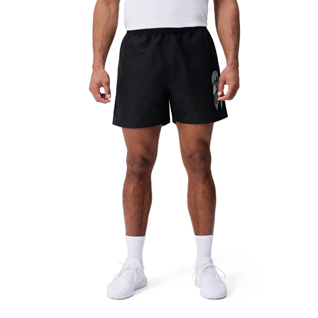 Canterbury Mens Uglies Tactic Shorts Black - Model Front