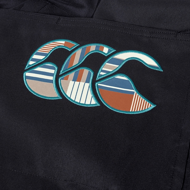 Canterbury Mens Uglies Tactic Shorts Black - Uglies Embroidery Close-up