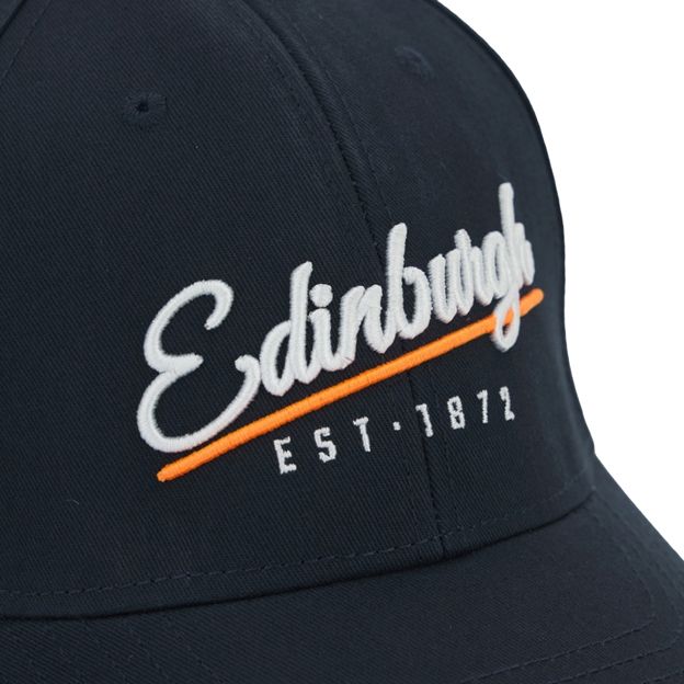 Edinburgh Baseball Cap 25/26 Navy - Close-up