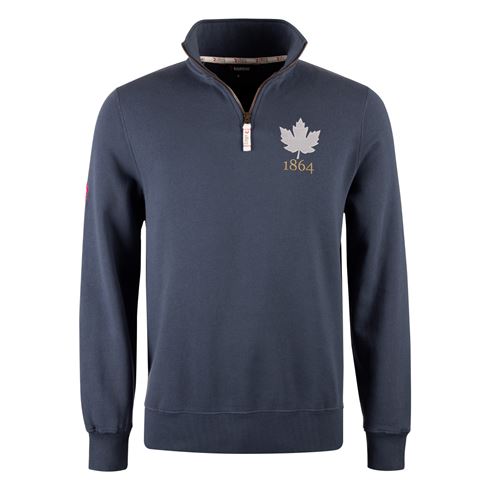 R1823 Canada 1864 Quarter Zip Top - Petrol Blue R1823 Canada 1864 Quarter Zip Top - Petrol Blue