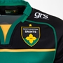 Northampton Saints Kids Home Rugby Shirt - Short Sleeve - 2025 - Crest 