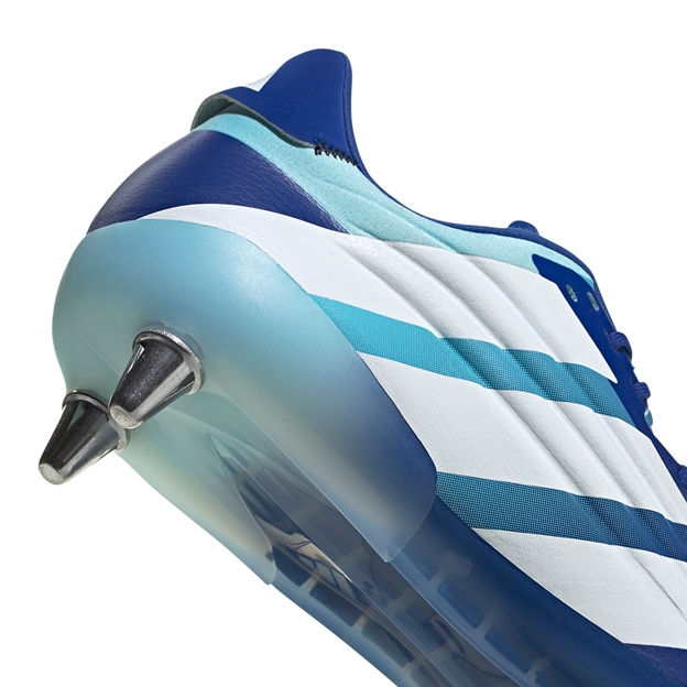 Adidas Adults Kakari RS Soft Ground Rugby Boots Team Royal Blue - Heel Close-up Detail