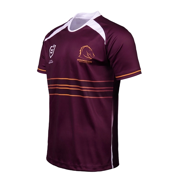 Brisbane Broncos Kids Supporter Shirt 2025 Maroon - Side