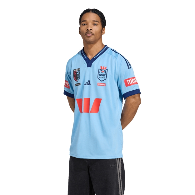 New South Wales Mens Home Jersey 25/26 Light Blue - Model Front