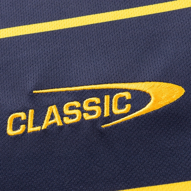 Highlanders Mens Home Rugby Shirt 2026 Navy - Classic Sportswear Logo Close-up
