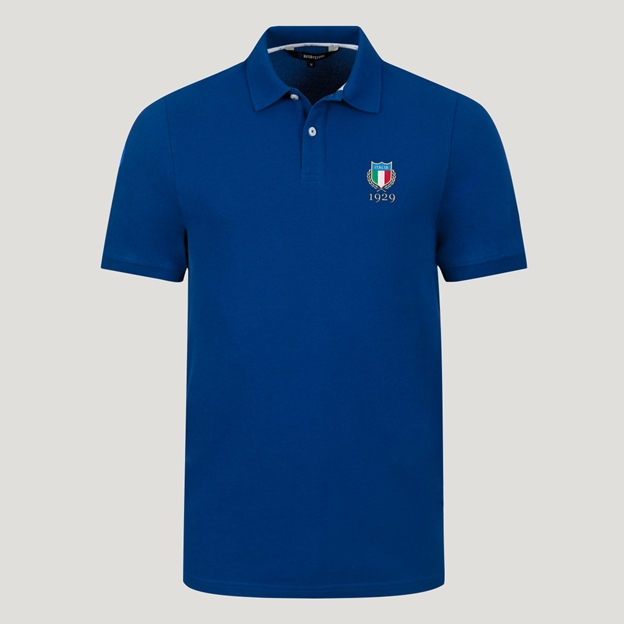 Italy 1929 Heritage Pure Cotton Polo - Royal Blue