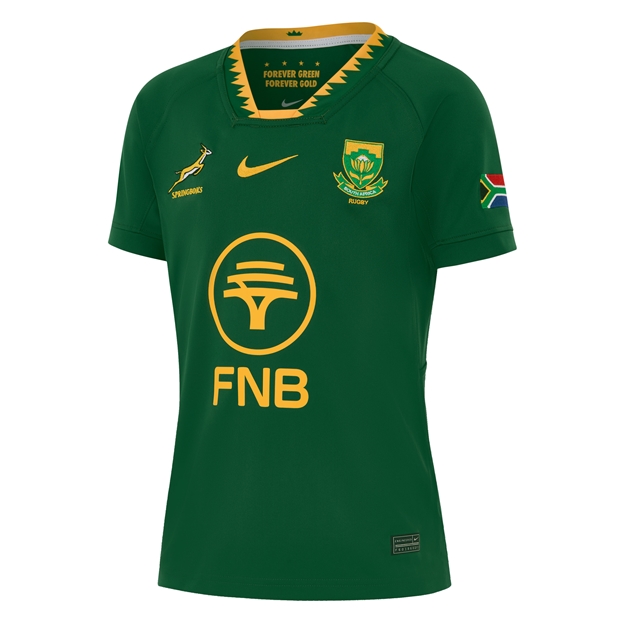 South Africa Springboks Youth Home Stadium Rugby Shirt 25/26 - Green