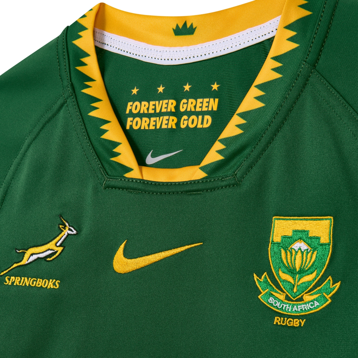 Springbok Green Colour Code South Africa Springboks Youth Home Stadium Jersey 25/26 - Green ...