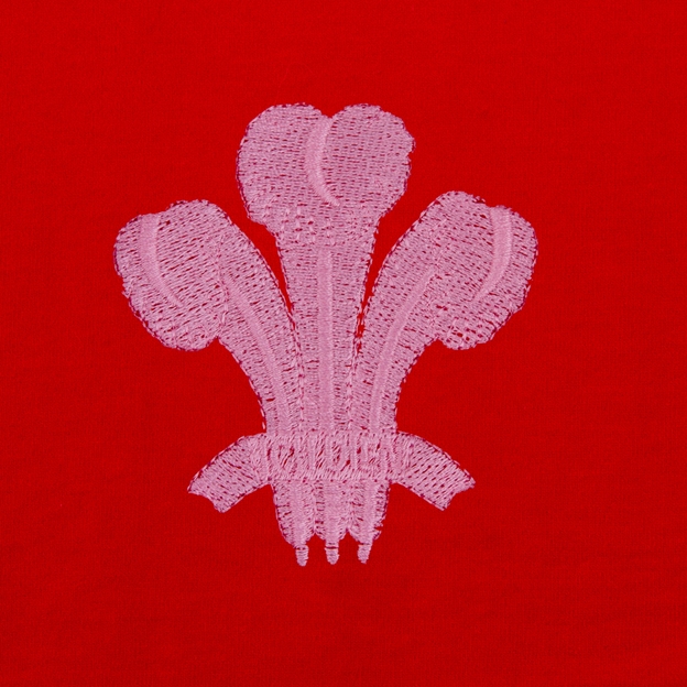 Womens World Cup Wales Adults Classic Heavyweight Rugby Shirt Red - Welsh Feathers