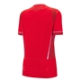 Wales Womens WRWC 2025 Home Rugby Shirt Red - Back 