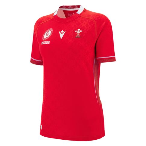 Wales Womens WRWC 2025 Home Rugby Shirt Red - Front Wales Womens WRWC 2025 Home Rugby Shirt Red - Front