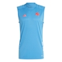 France adidas Mens Singlet - Focus Blue 2024 - Front 