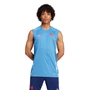 France adidas Mens Singlet - Focus Blue 2024 - Model Front 