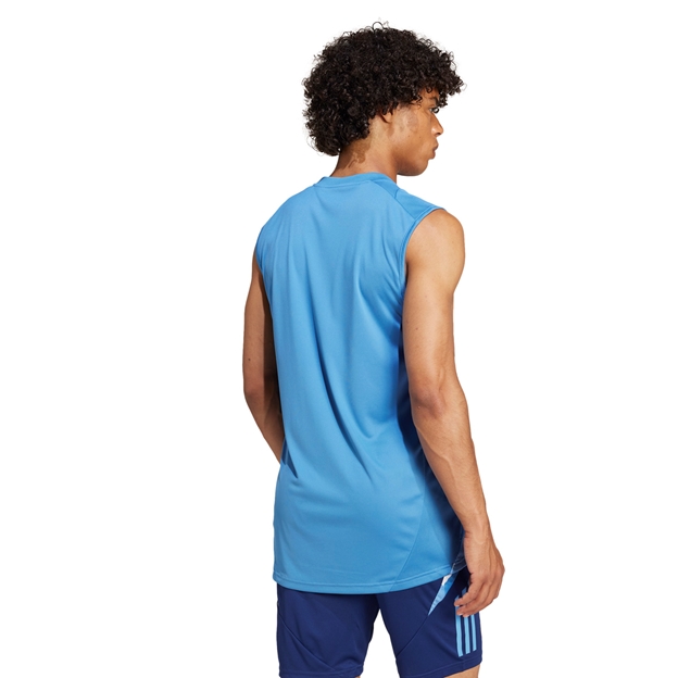 France adidas Mens Singlet - Focus Blue 2024 - Model Back