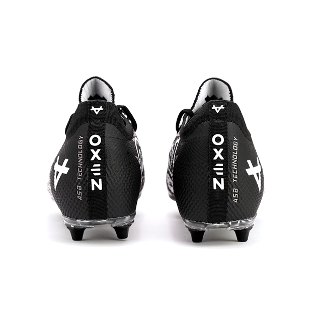 Oxen Adults Metasock 6 Stud Soft Ground Rugby Boots Black - Heel