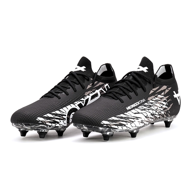 Oxen Adults Metasock 6 Stud Soft Ground Rugby Boots Black - Pair