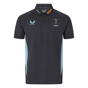 Harlequins Mens Presentation Polo 25/26 Ebony - Front