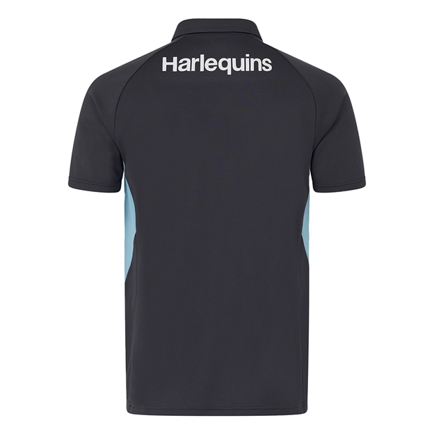 Harlequins Mens Presentation Polo 25/26 Ebony - Back