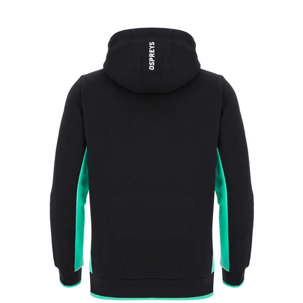 Ospreys Kids Travel Hoodie 25/26 Black - Back