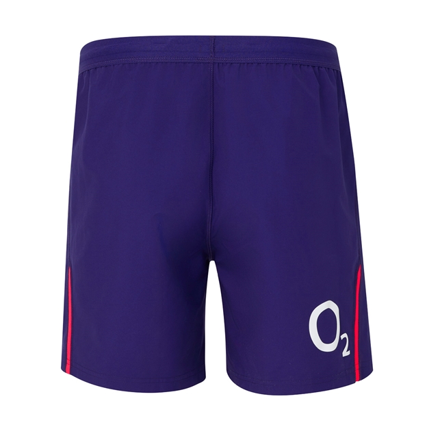 England Mens Away Rugby Shorts 26/27 Rhodonite - Back View