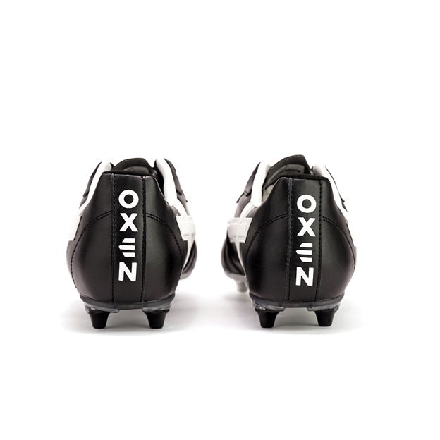 Oxen Adults Raptor Pro 6 Stud Soft Ground Rugby Boots Black - Heel