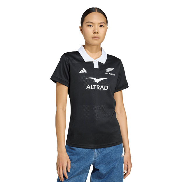 All Blacks Womens Home Rugby Shirt 25/26 - Black
