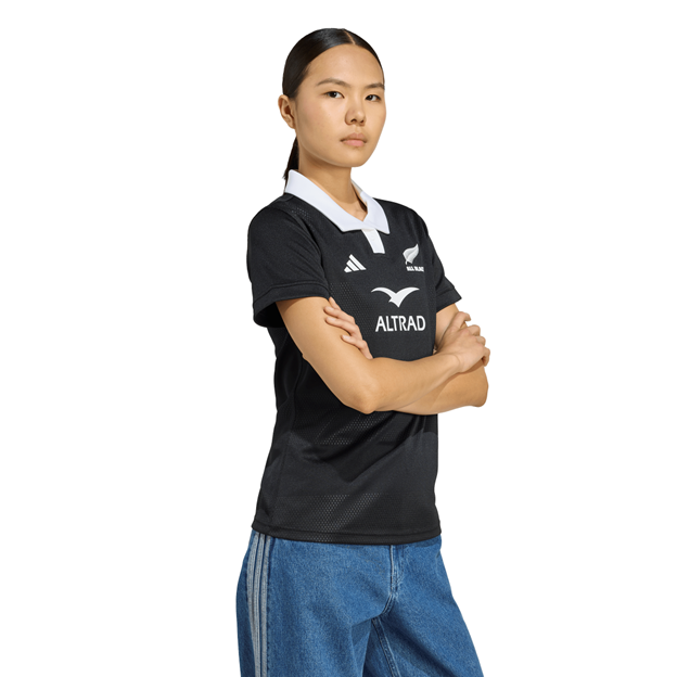 All Blacks Womens Home Rugby Shirt 25/26 - Black