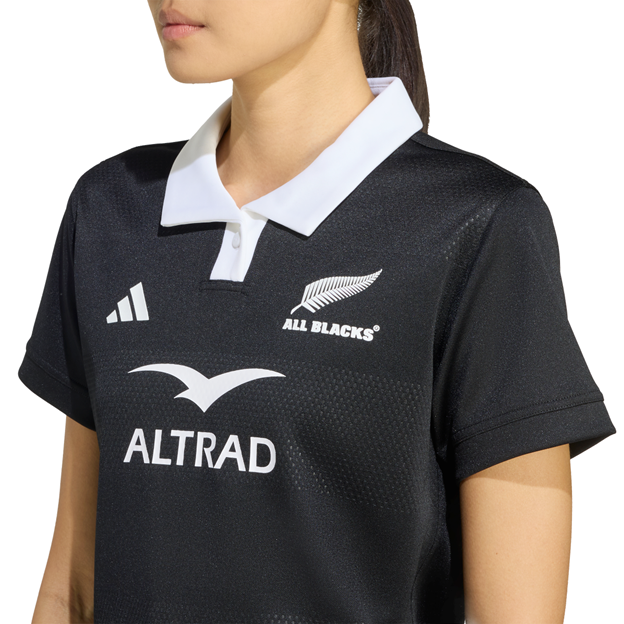 All Blacks Womens Home Rugby Shirt 25/26 - Fern