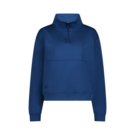 Canterbury Womens Tempo Quarter Zip Sweat Majolicia Blue - Front