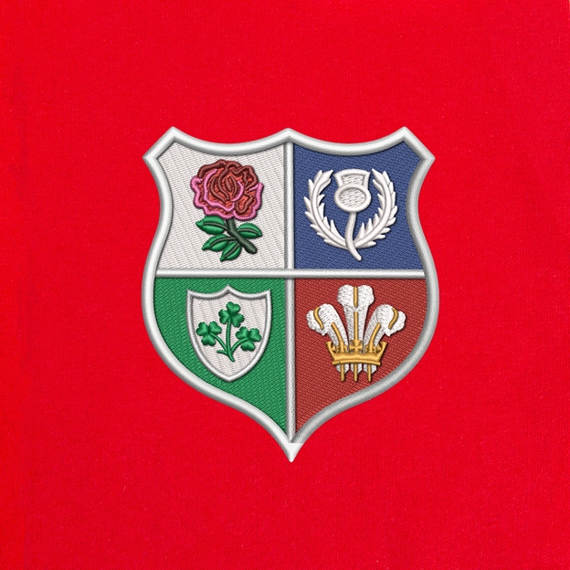 Lions1888 Womens Classic Printed T-Shirt Red - Crest
