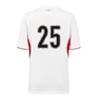 Womens World Cup Champions Red Roses Kids Home Rugby Shirt White - Back 